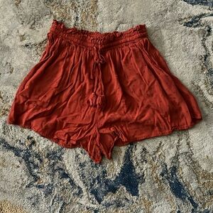 Live to Be Spoiled Orange Shorts